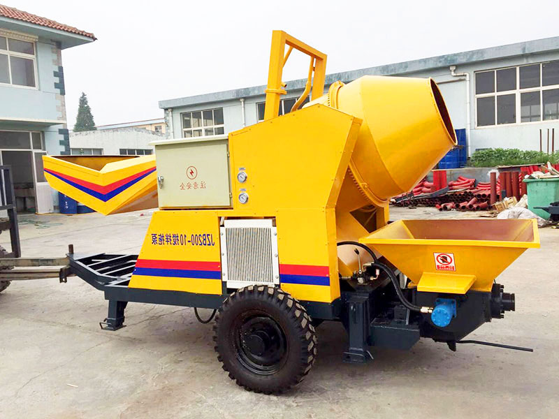 portable concrete mixer and pump