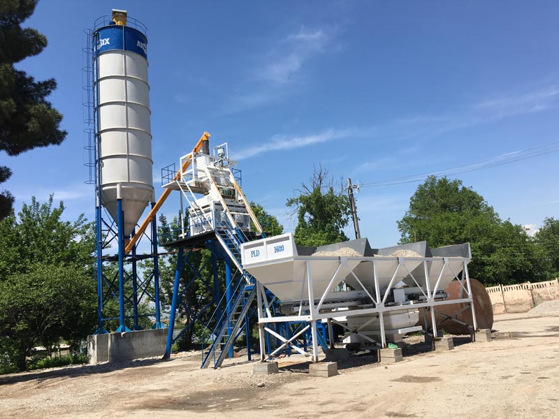 AJ-50 automatic concrete batching plant