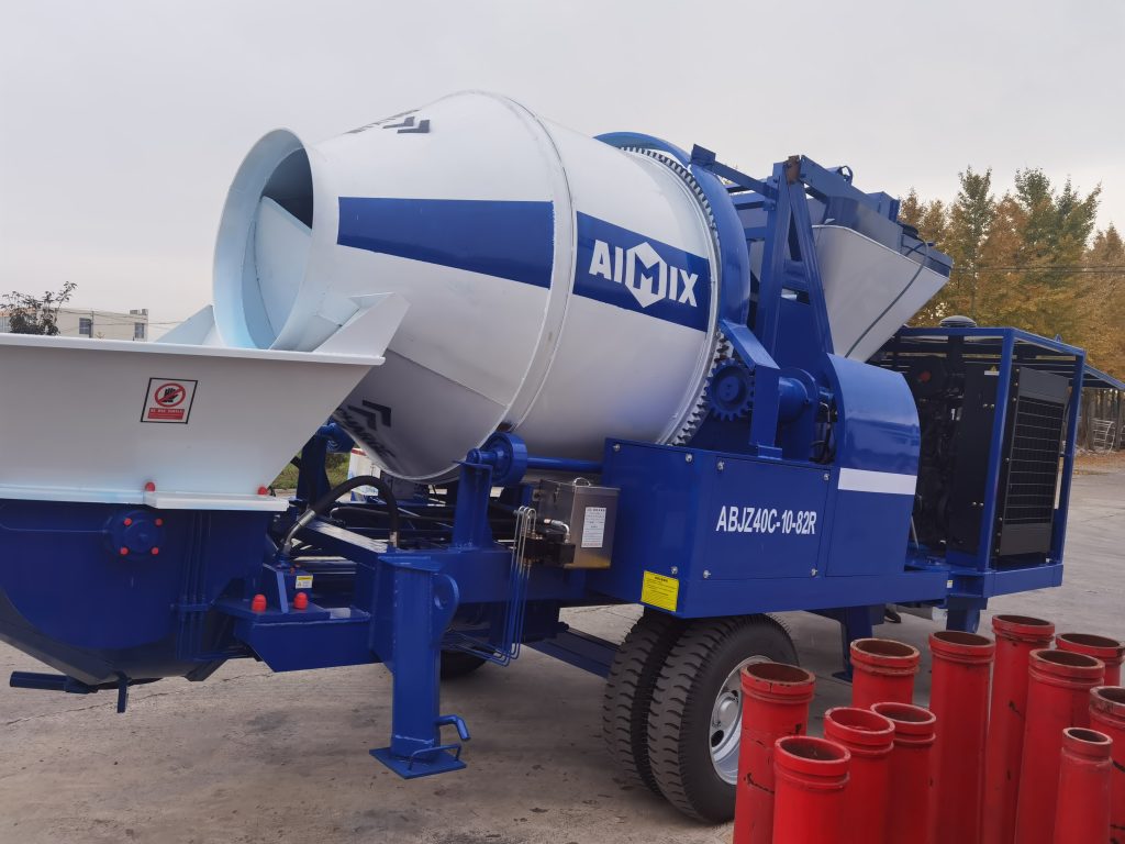 concrete mixing pump