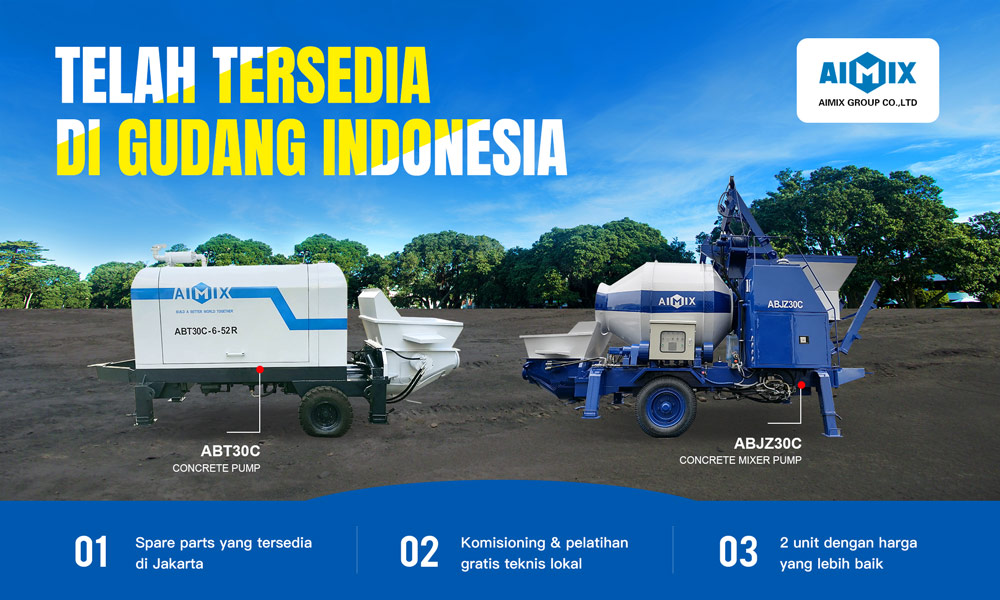 Indonesia stok pump concrete