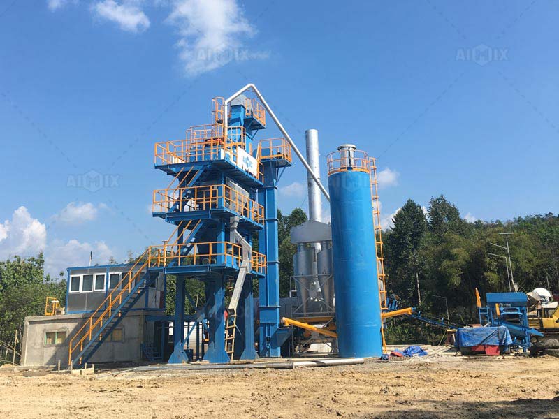 ALQ80 asphalt mixing plant in Palembang Indonesia