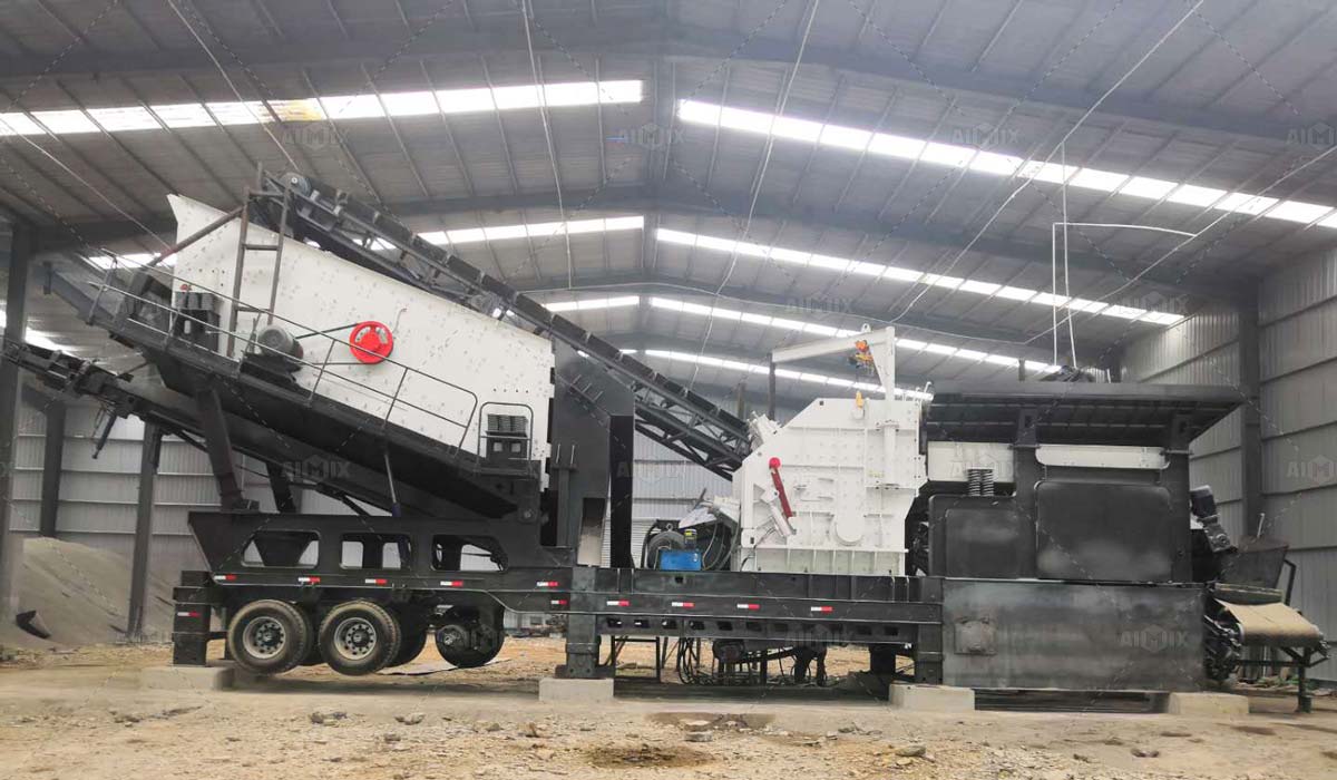 mobile impact crusher in workshop